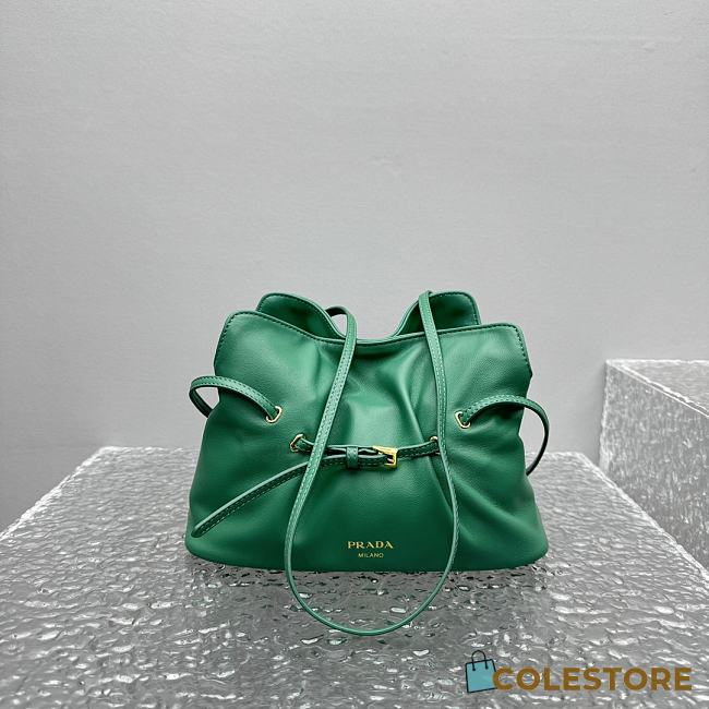 Colestore Prada Dada Small Nappa Leather Bag Green 25x18.5x11cm - 1