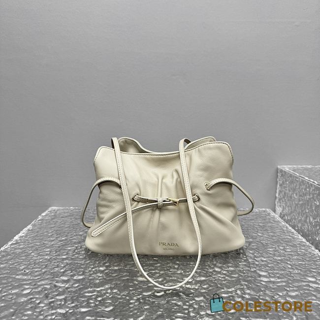 Colestore Prada Dada Small Nappa Leather Bag Ivory 25x18.5x11cm - 1
