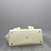 	 Colestore Balenciaga Bel Air Carry All Bag Medium in Ivory Smooth Calfskin, Aged-silver Hardware 37x28x17cm - 6