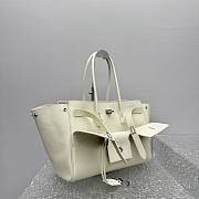 	 Colestore Balenciaga Bel Air Carry All Bag Medium in Ivory Smooth Calfskin, Aged-silver Hardware 37x28x17cm - 3