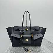 	 Colestore Balenciaga Bel Air Carry All Bag Medium in Black Smooth Calfskin, Aged-gold Hardware 37x28x17cm - 3