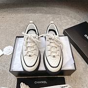 Colestore Chanel Sneakers Calfskin, Calfskin Suede & Lambskin  White & Black - 1