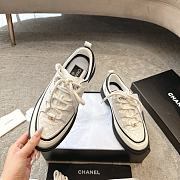 Colestore Chanel Sneakers Calfskin, Calfskin Suede & Lambskin  White & Black - 2