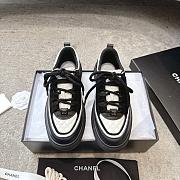 Colestore Chanel Sneakers Calfskin, Calfskin Suede & Lambskin  Black & White - 1