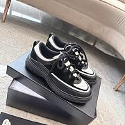 Colestore Chanel Sneakers Calfskin, Calfskin Suede & Lambskin  Black & White - 4
