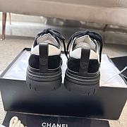 Colestore Chanel Sneakers Calfskin, Calfskin Suede & Lambskin  Black & White - 2