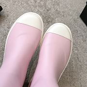 Colestore Chanel Wellington Rain Rubber Pink & White - 2