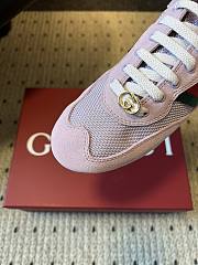 Colestore  Gucci Women's Gucci Shift Trainers in Lilac Fabric - 5