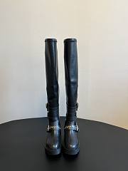 Colestore Dior D-Fight Thigh Boot Black Calfskin and Leather-Effect - 1