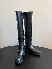 Colestore Dior D-Fight Thigh Boot Black Calfskin and Leather-Effect - 4