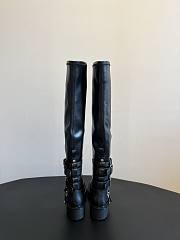 Colestore Dior D-Fight Thigh Boot Black Calfskin and Leather-Effect - 3