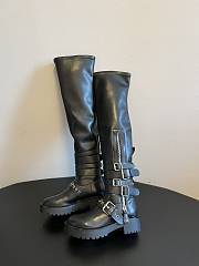 Colestore Dior D-Fight Thigh Boot Black Calfskin and Leather-Effect - 5