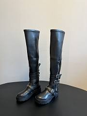 Colestore Dior D-Fight Thigh Boot Black Calfskin and Leather-Effect - 2