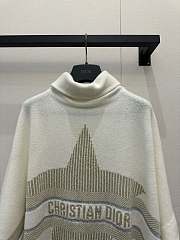 Colestore Christian Dior cashmere blend knit turtleneck sweater with a star and logo embroidery - 4