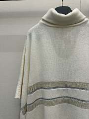 Colestore Christian Dior cashmere blend knit turtleneck sweater with a star and logo embroidery - 2