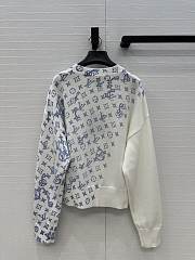 Colestore  Louis Vuitton Layered Monogram Print Pullover Blue - 5