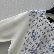 Colestore  Louis Vuitton Layered Monogram Print Pullover Blue - 4