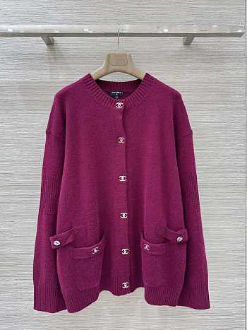 Colestore Chanel Cardigan in a Vibrant Fuchsia