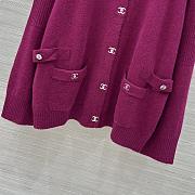 Colestore Chanel Cardigan in a Vibrant Fuchsia - 6