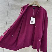 Colestore Chanel Cardigan in a Vibrant Fuchsia - 5