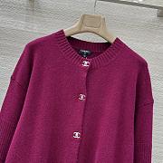 Colestore Chanel Cardigan in a Vibrant Fuchsia - 2