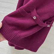 Colestore Chanel Cardigan in a Vibrant Fuchsia - 3