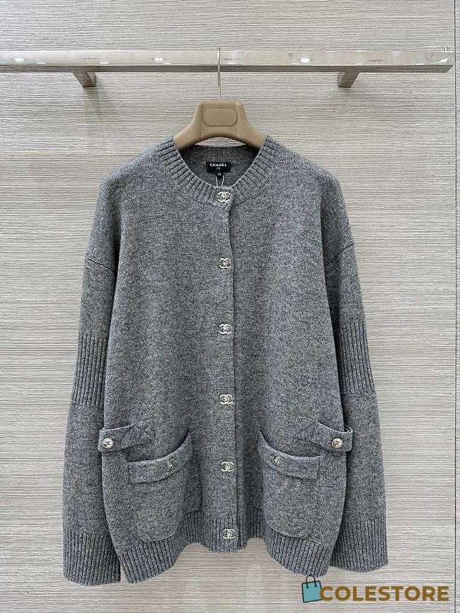 	 Colestore Chanel Cardigan in a Gray - 1