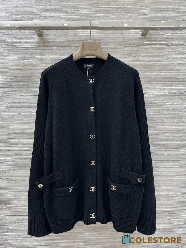 	 Colestore Chanel Cardigan in a Black - 1