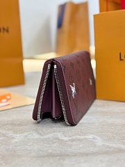 Colestore  Louis Vuitton Zippy Wallet Horizontal Burgundy Monogram 10x2.5x21cm - 2