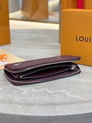 Colestore  Louis Vuitton Zippy Wallet Horizontal Burgundy Monogram 10x2.5x21cm - 3