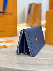 Colestore  Louis Vuitton Zippy Wallet Horizontal Blue Monogram 10x2.5x21cm - 6
