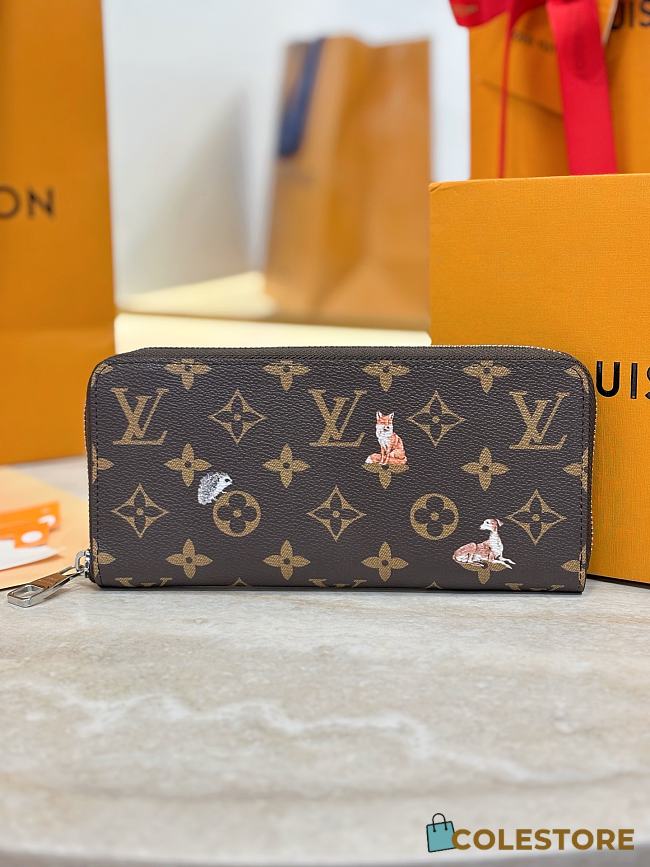 Colestore  Louis Vuitton Zippy Wallet Horizontal Brown Monogram 10x2.5x21cm - 1
