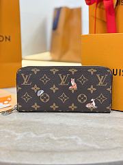 Colestore  Louis Vuitton Zippy Wallet Horizontal Brown Monogram 10x2.5x21cm - 1