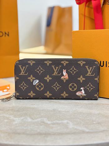 Colestore  Louis Vuitton Zippy Wallet Horizontal Brown Monogram 10x2.5x21cm