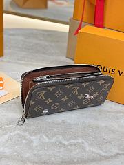 Colestore  Louis Vuitton Zippy Wallet Horizontal Brown Monogram 10x2.5x21cm - 3