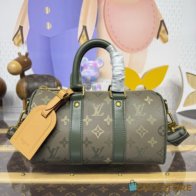 Colestore Louis Vuitton Keepall Bandoulière 25 Monogram Green 25x11x15cm - 1