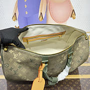 	 Colestore Louis Vuitton Keepall Bandoulière 50 Monogram Green 50x23x29cm - 4