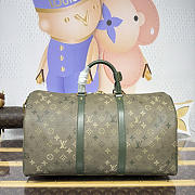 	 Colestore Louis Vuitton Keepall Bandoulière 50 Monogram Green 50x23x29cm - 3