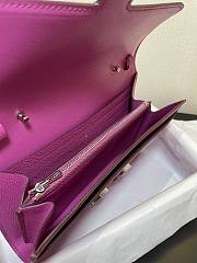 Colestore Hermes Constance Long To Go Wallet In Fuchsia 20.5 x 13 x 2cm - 3