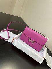 Colestore Hermes Constance Long To Go Wallet In Fuchsia 20.5 x 13 x 2cm - 2