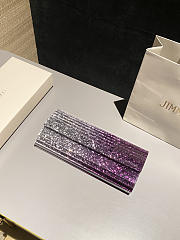 Colestore Jimmy Choo Sweetie Lavender & White Dégradé Glitter Acrylic Clutch Bag 24x10x5cm - 6