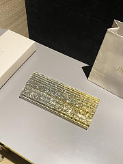 Colestore Jimmy Choo Sweetie Silver & Gold Dégradé Glitter Acrylic Clutch Bag 24x10x5cm - 6