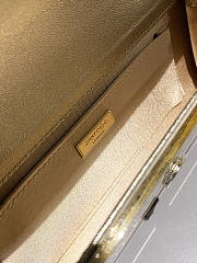 Colestore Jimmy Choo Sweetie Silver & Gold Dégradé Glitter Acrylic Clutch Bag 24x10x5cm - 2