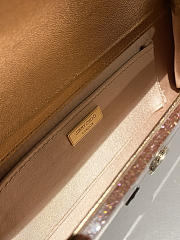 Colestore Jimmy Choo Sweetie  Rose Fine Glitter Acrylic Clutch Bag 24x10x5cm - 2
