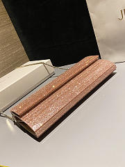 Colestore Jimmy Choo Sweetie  Rose Fine Glitter Acrylic Clutch Bag 24x10x5cm - 5