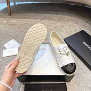 Colestore Chanel Moccasins Suede Calfskin White & Black - 6
