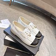 Colestore Chanel Moccasins Suede Calfskin White & Black - 5