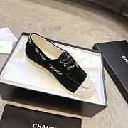 Colestore Chanel Moccasins Suede Calfskin Black & Light Grey - 6