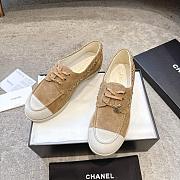 Colestore Chanel Moccasins Suede Calfskin Brown & White - 5