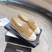 Colestore Chanel Moccasins Suede Calfskin Brown & White - 4